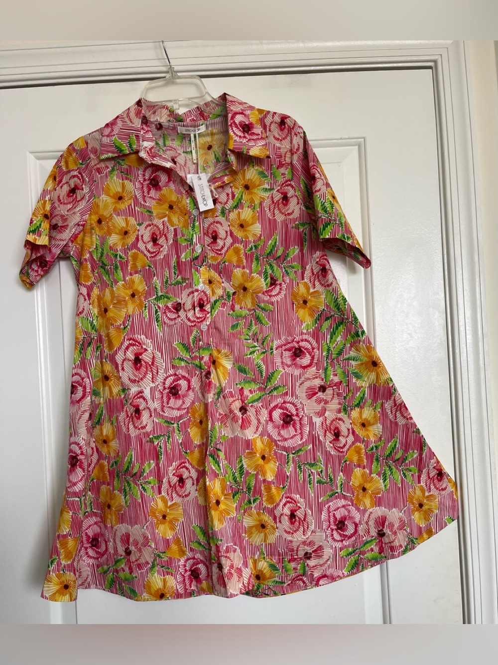 Stitchdrop Windjammer Shortsleeve Cotton Shirtdress